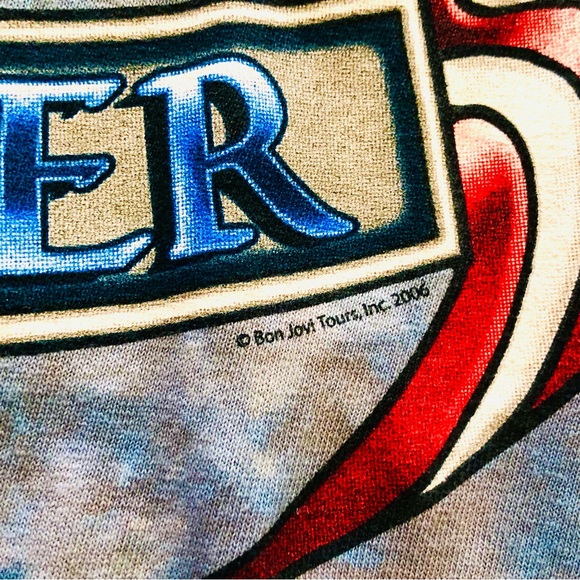 Vintage  Bon Jovi Forever Tie Dye T-Shirt XL  Tour 2006 - Picture 3 of 12
